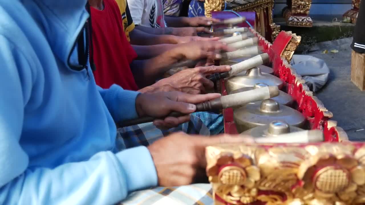 Stock Video Balinese Drummers Playing Music In Bali Live Wallpaper For PC