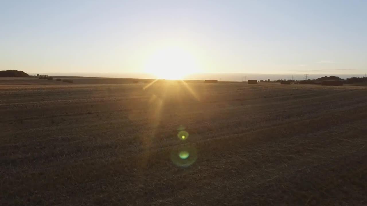 Stock Video Bales Of Hay Across A Field Live Wallpaper For PC