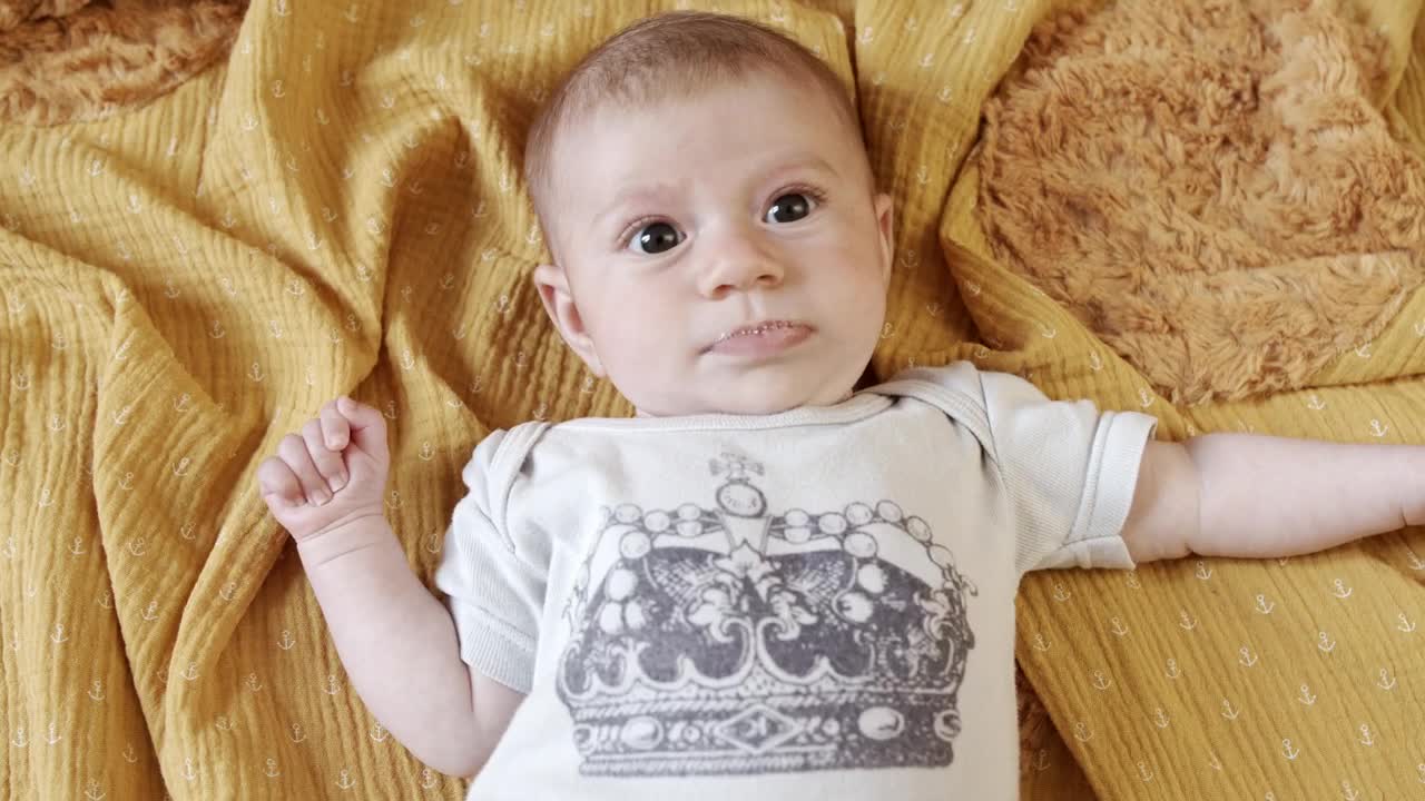 Stock Video Baby Lying On A Blanket Live Wallpaper For PC