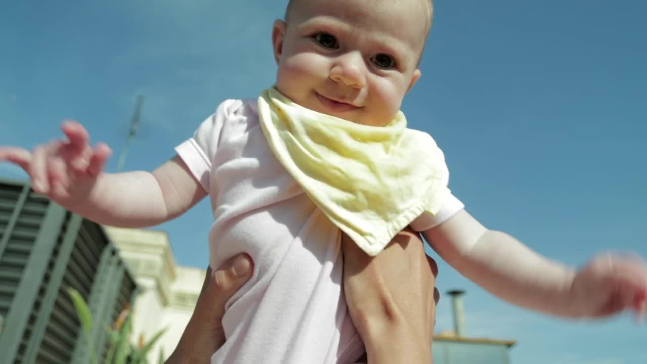 Stock Video Baby Being Held In The Air Live Wallpaper For PC