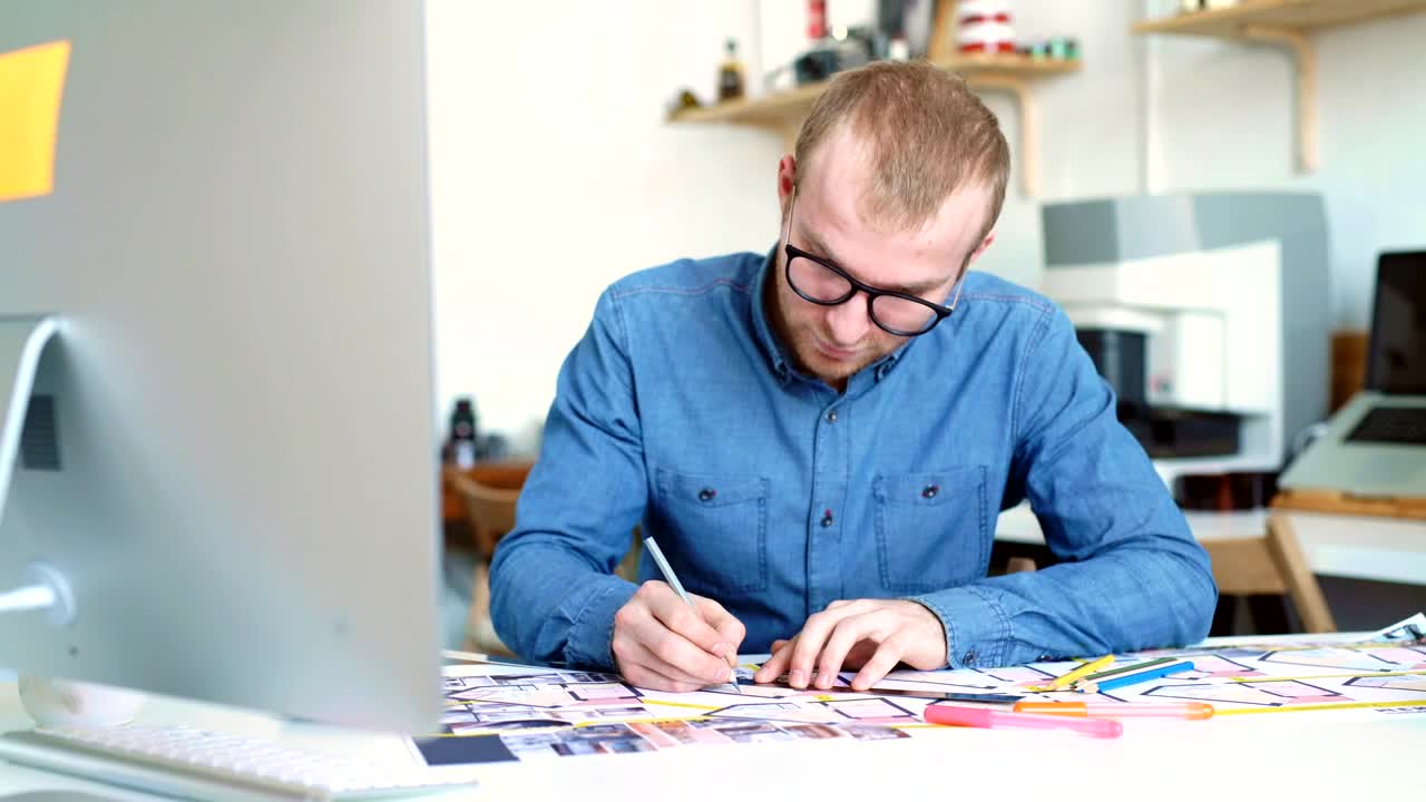 Stock Video Architect Working From Home Live Wallpaper For PC