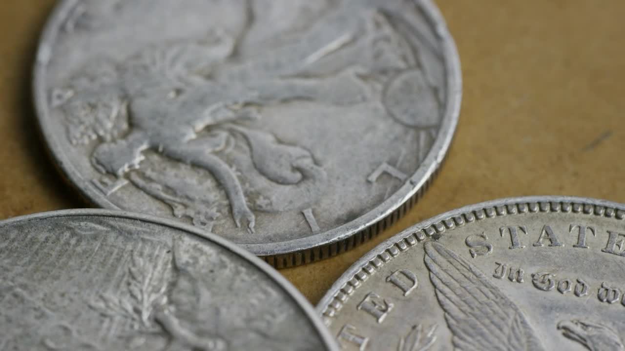 Stock Video Antique American Coins Rotating Live Wallpaper For PC