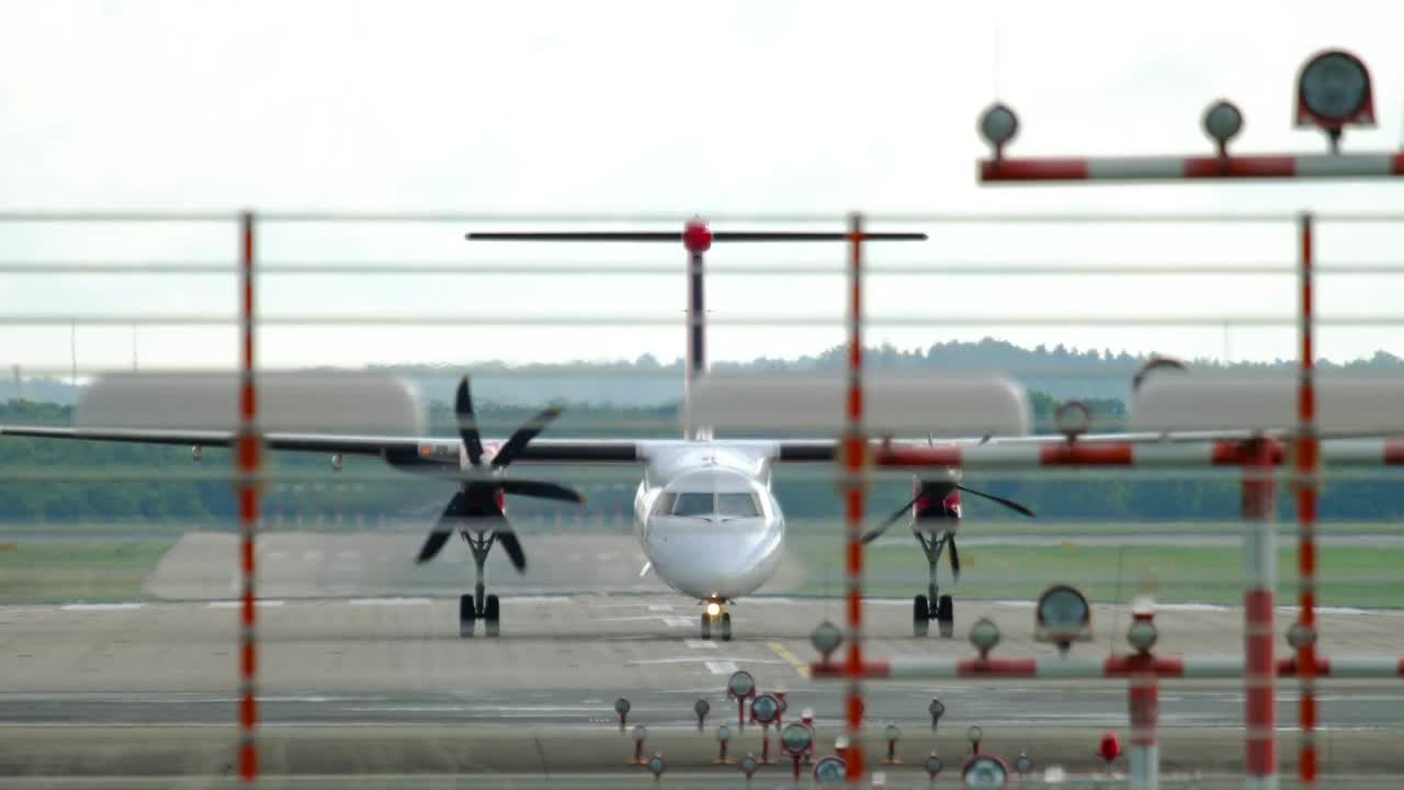 Stock Video An Airplane Stopping At The Airport Live Wallpaper For PC