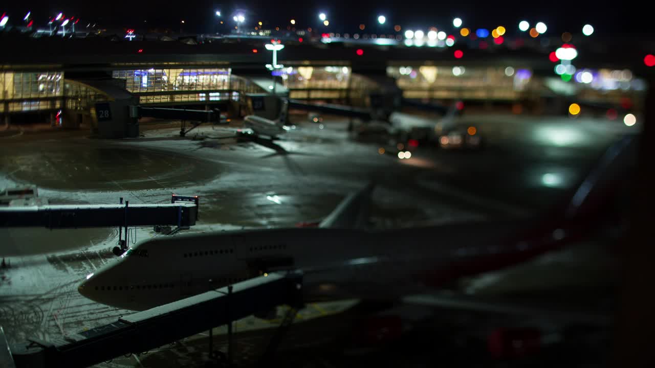Stock Video Airport On A Cold Night Live Wallpaper For PC