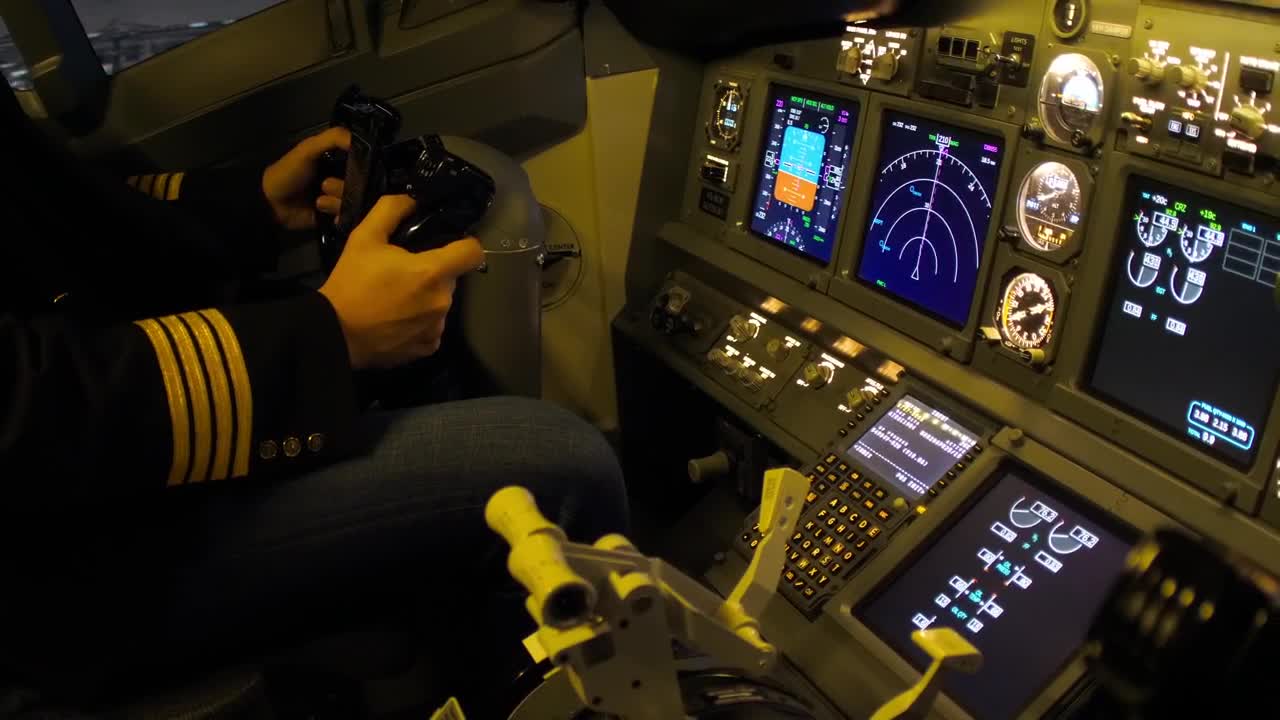 Stock Video Airplane Console Closeup Live Wallpaper For PC
