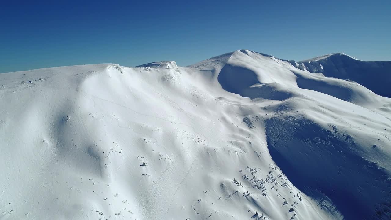 Stock Video Air Travel Over A Snow Covered Hill Live Wallpaper For PC