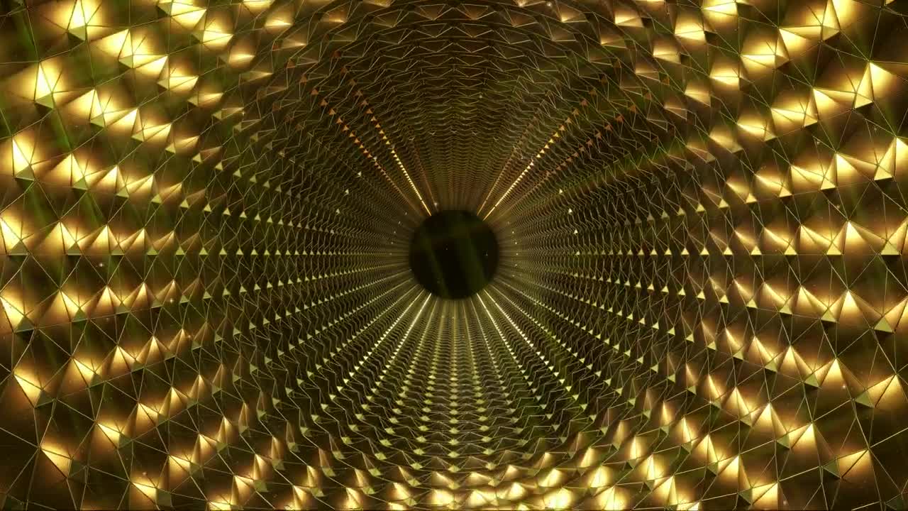 Stock Video A Golden Tunnel Evolution Concept Live Wallpaper For PC