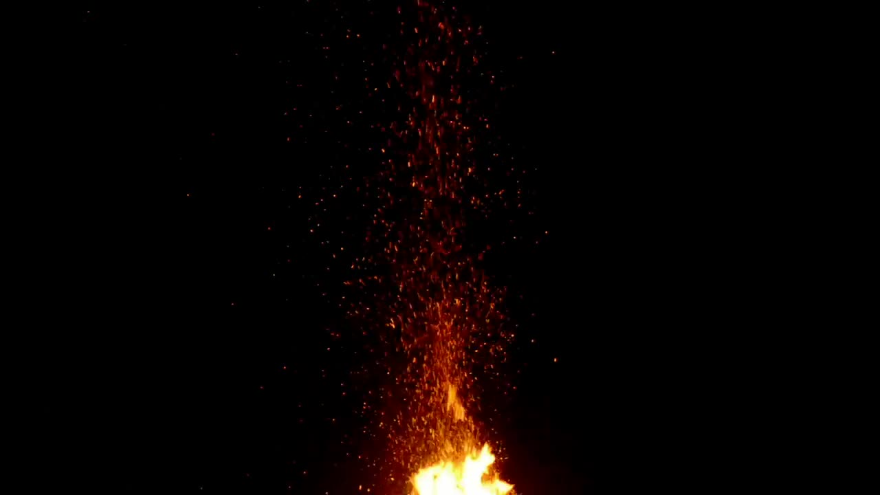Stock Video Burning Fire In A Dark Place Live Wallpaper For PC