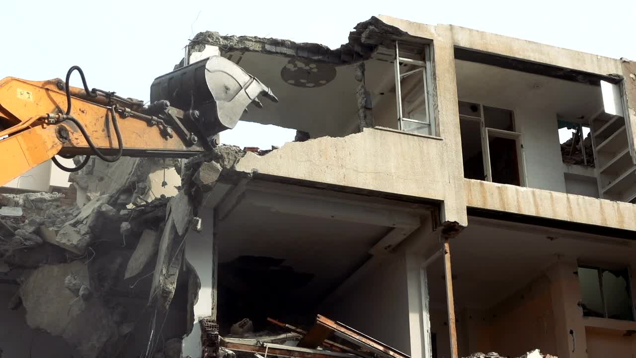 Stock Video Bulldozer Destroying A House Live Wallpaper For PC
