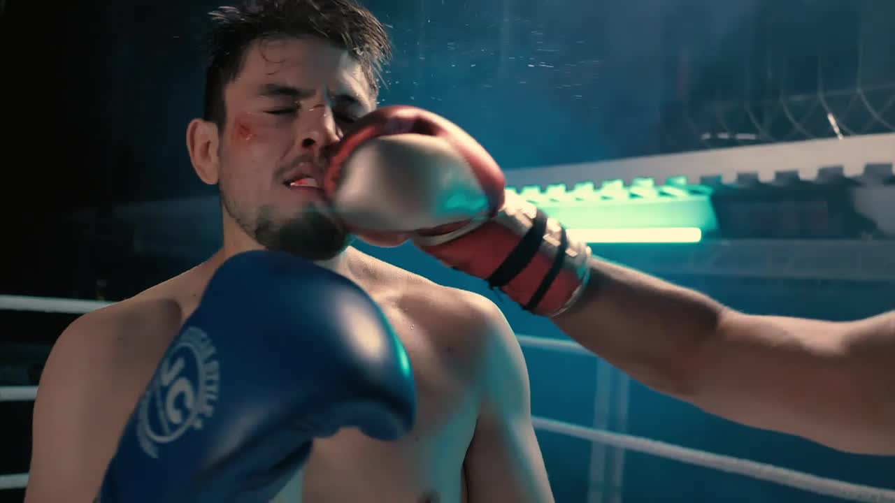 Stock Video Boxer Is Knocked Out When Getting Hit In A Ring Live Wallpaper For PC