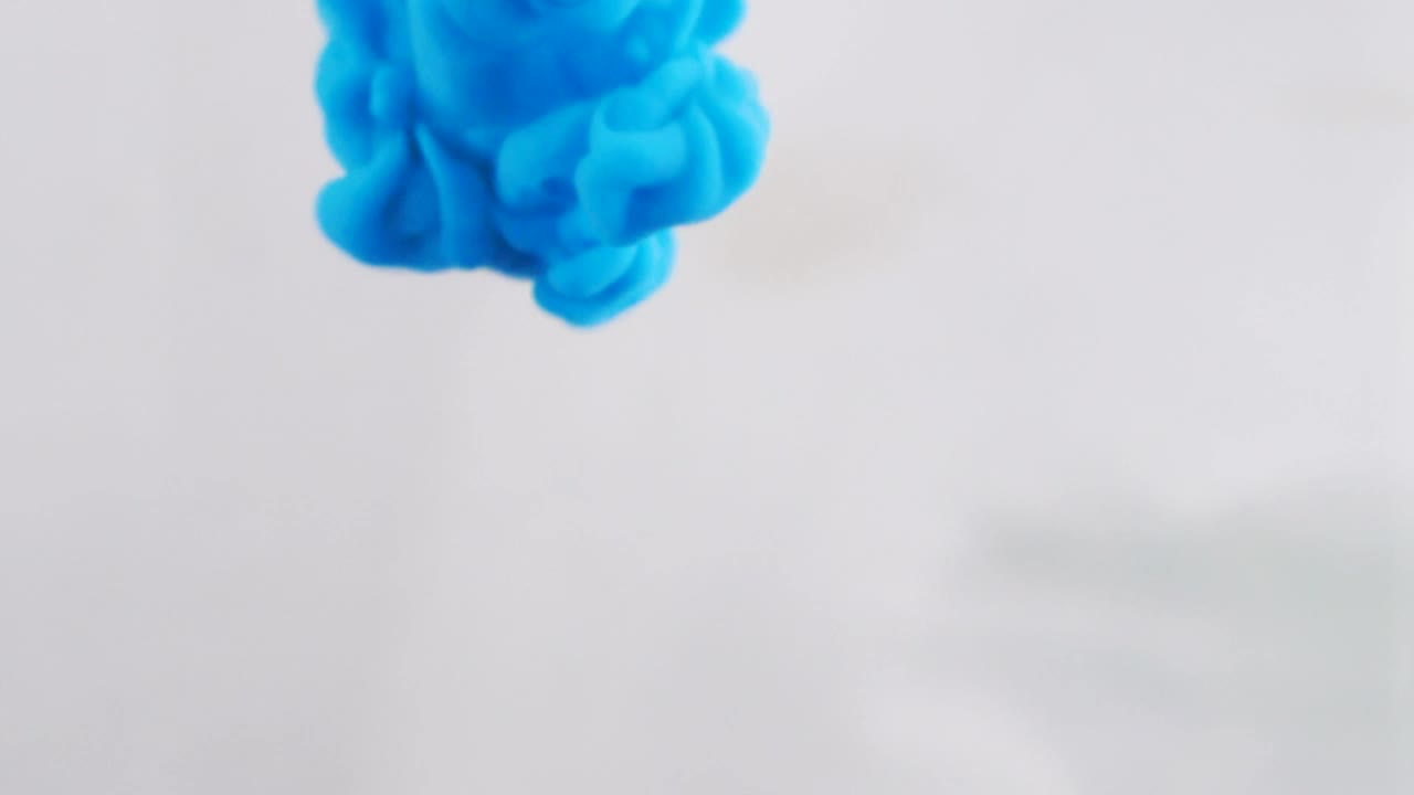 Stock Video Blue Ink Descending Underwater Background Video Live Wallpaper For PC