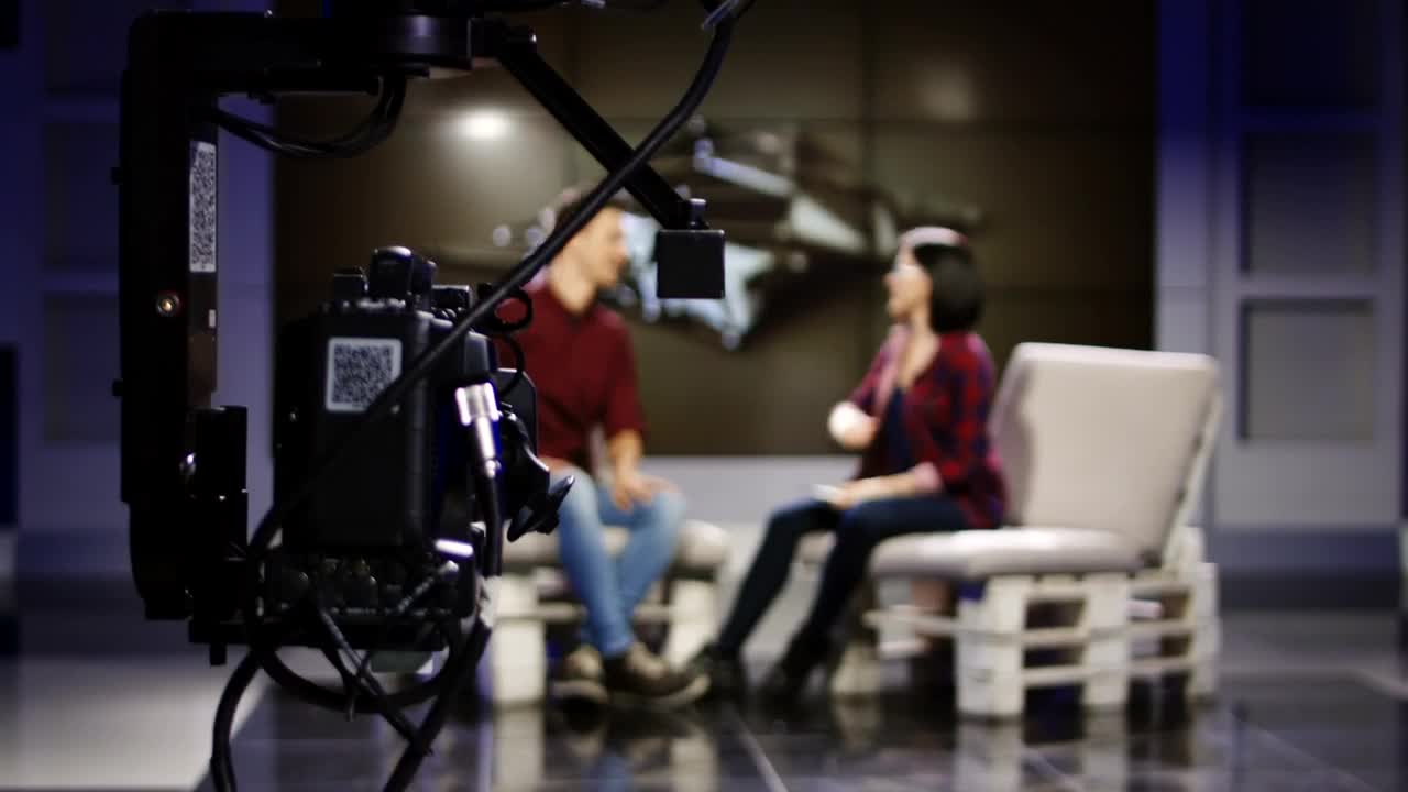 Stock Video Behind The Camera Of A Talkshow Live Wallpaper For PC
