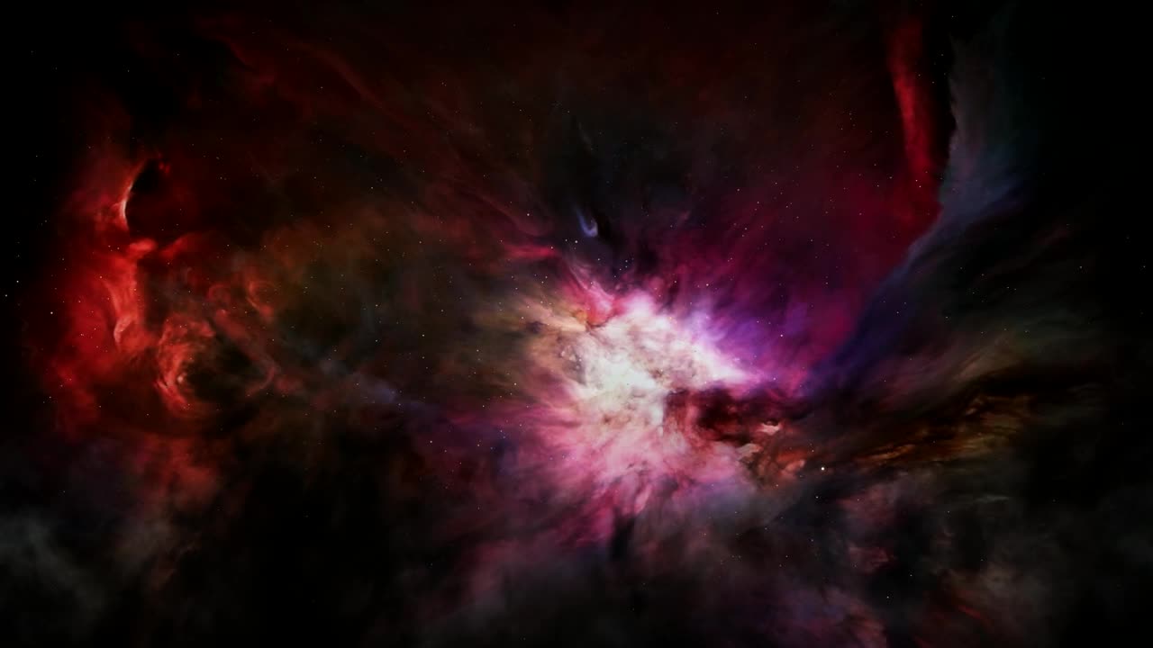 Stock Video Beautiful Landscape In Space Of Nebulae Shining Live Wallpaper For PC