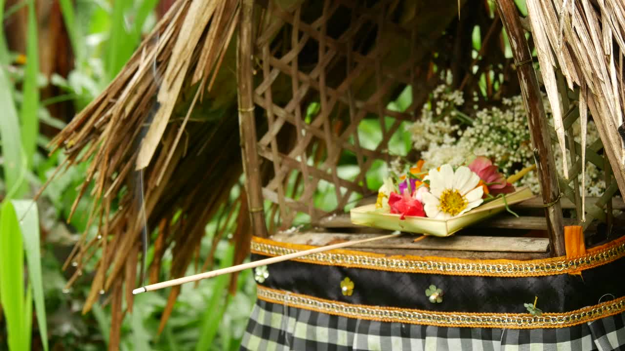 Video Stock Closeup Of Incense And Offering In A Garden Live Wallpaper For PC