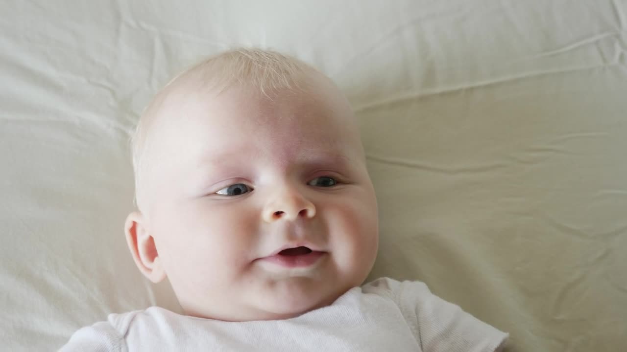 Video Stock Closeup Of Baby Laughing In Natural Light Live Wallpaper For PC