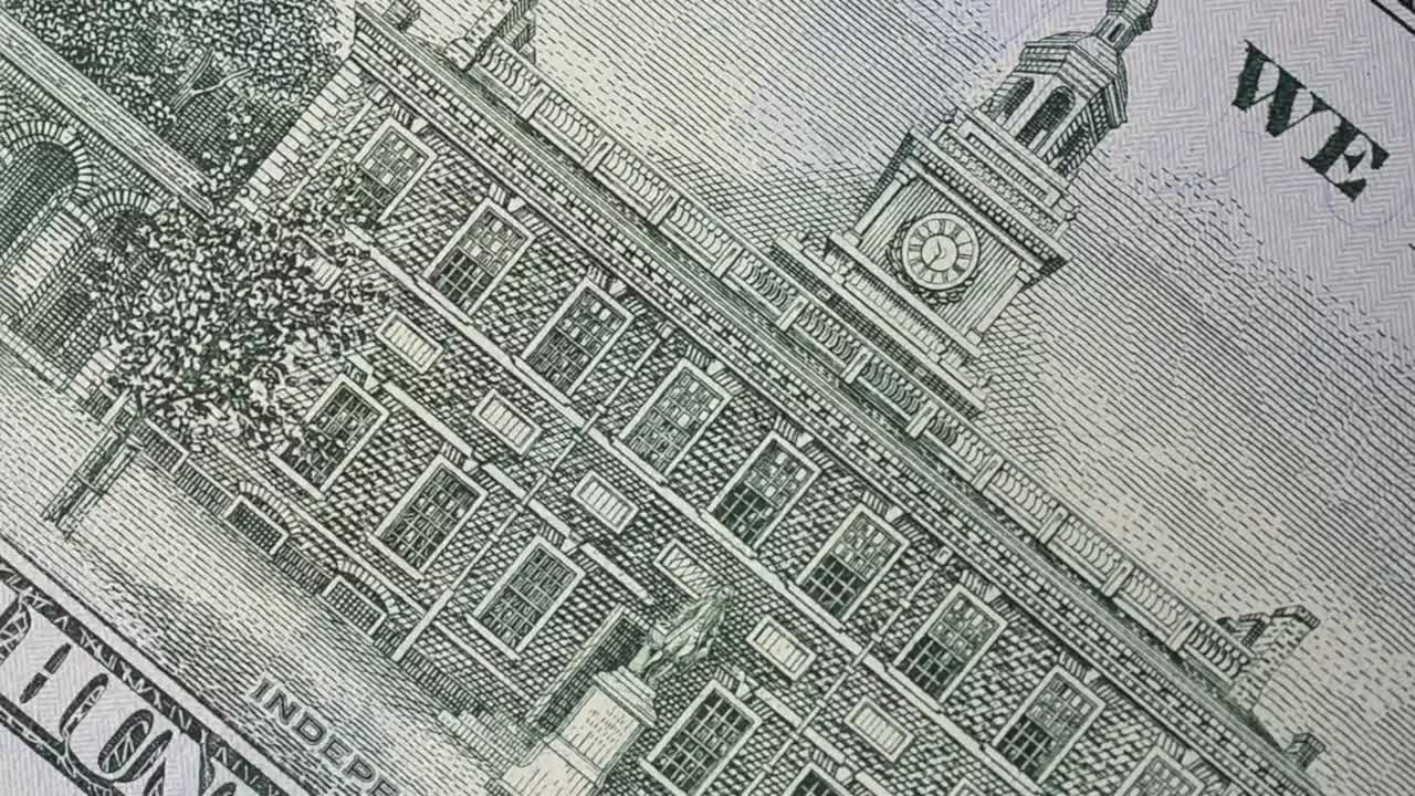 Video Stock Closeup Of A Us Banknote Live Wallpaper For PC