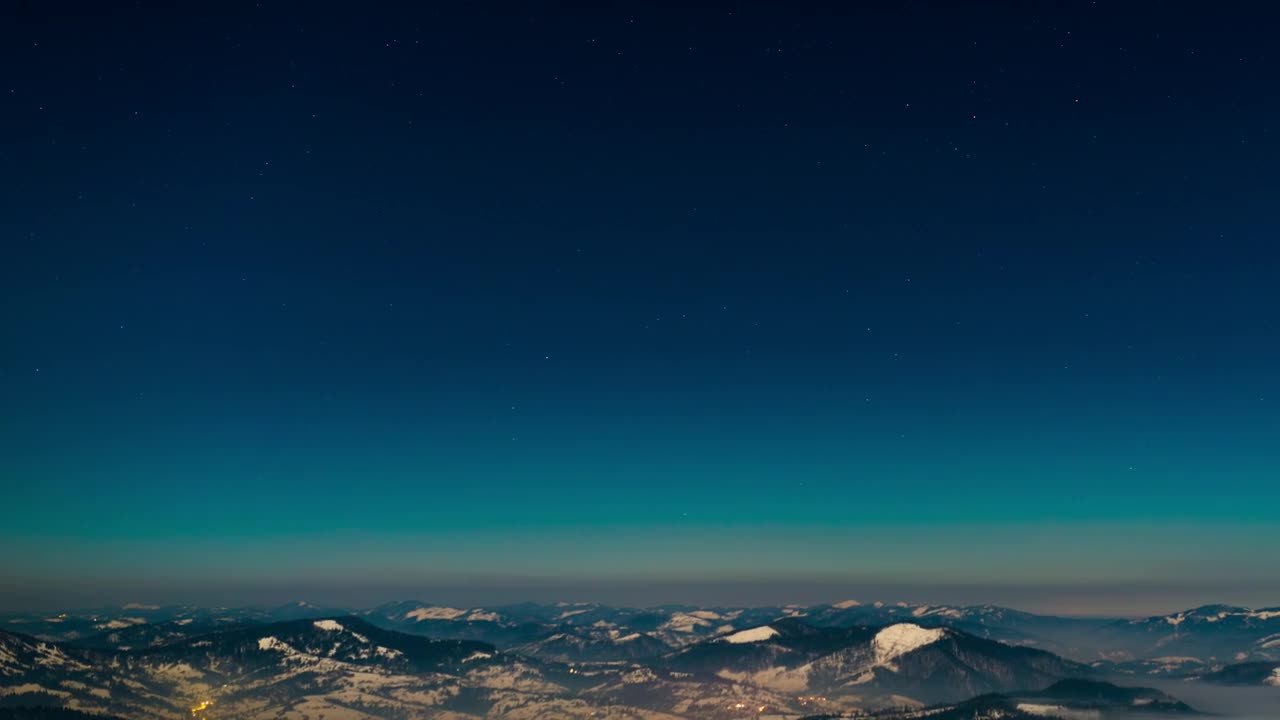 Video Stock Clear Blue Sky Over Winter Mountains At Dusk Live Wallpaper For PC