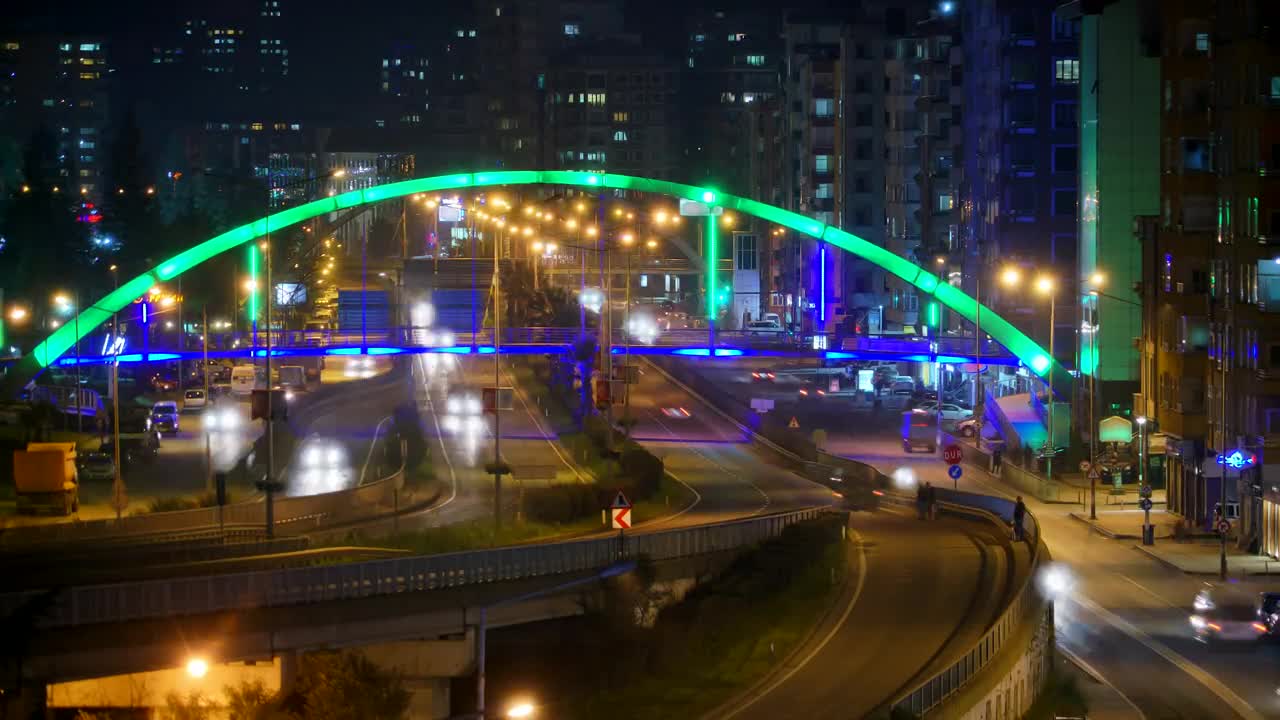 Video Stock City Traffic And Streets In The Night Live Wallpaper For PC