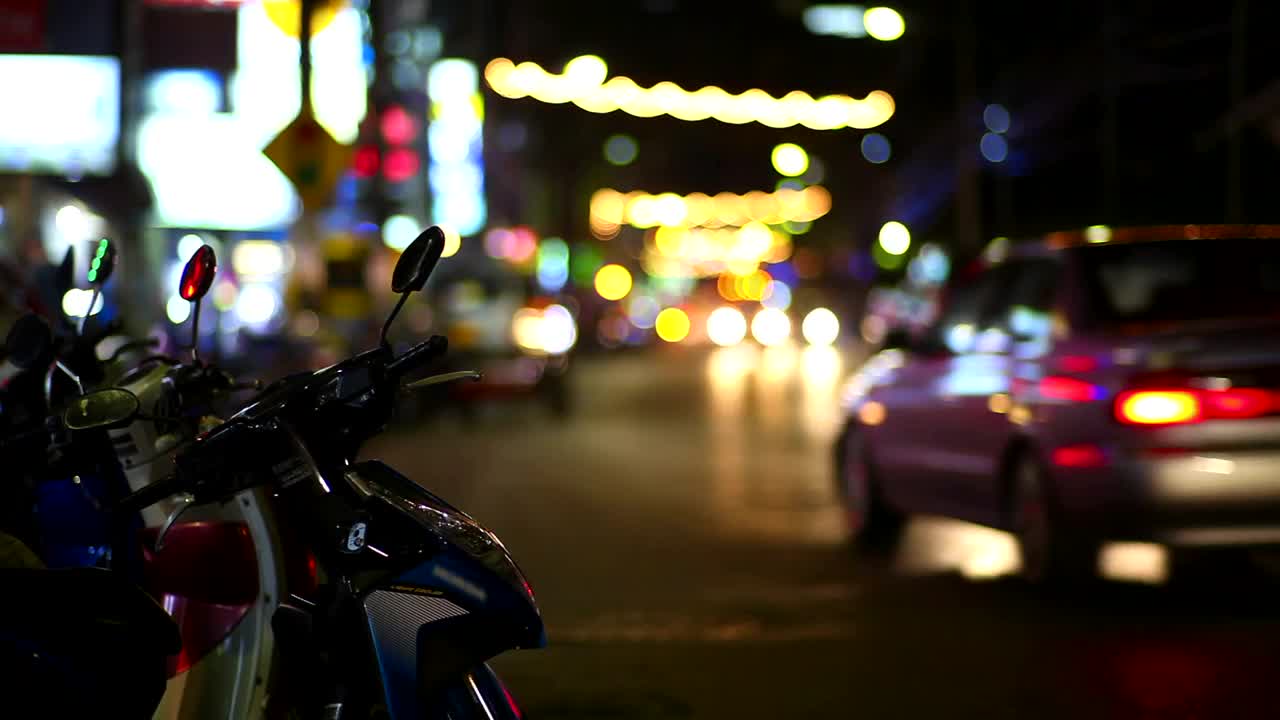 Video Stock City Street Traffic By Night Live Wallpaper For PC
