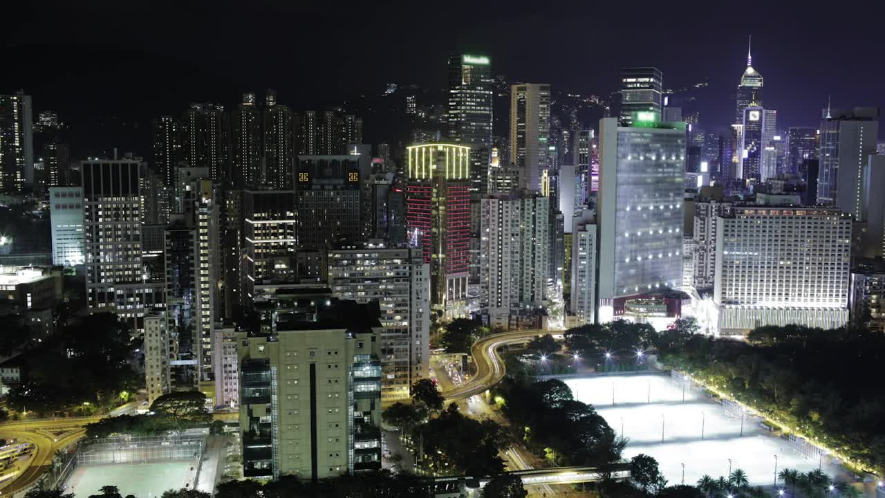 Video Stock City Lights In Hong Kong Live Wallpaper For PC