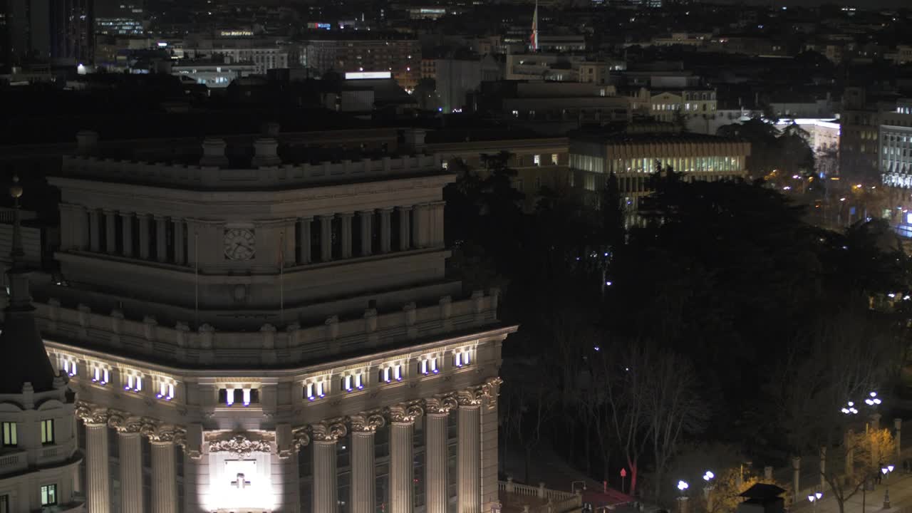Video Stock Cibeles Square At Night In Madrid Live Wallpaper For PC