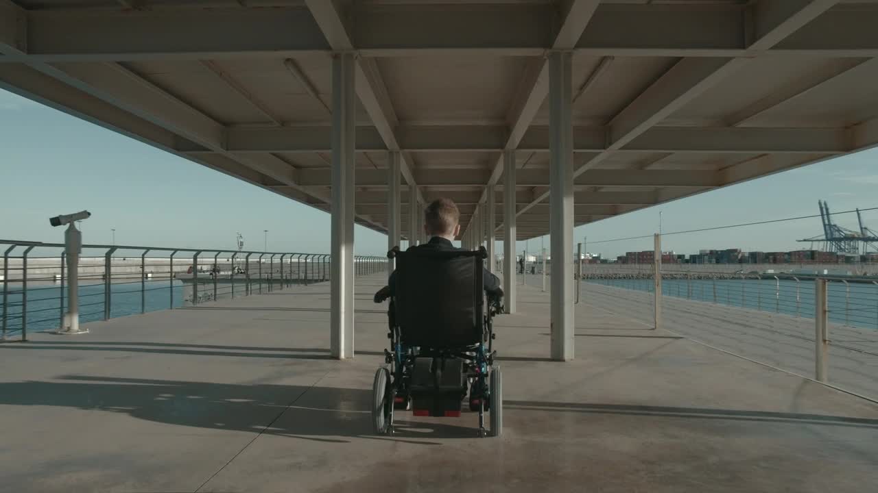 Video Stock Child In An Electric Wheelchair Live Wallpaper For PC
