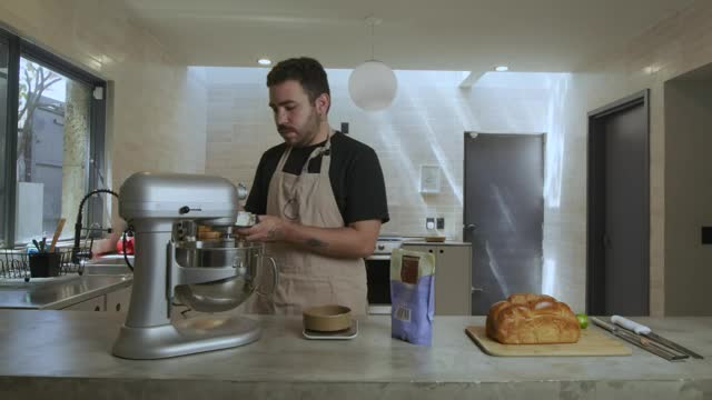 Video Stock Chef Working In A Large Kitchen Smal Live Wallpaper For PC