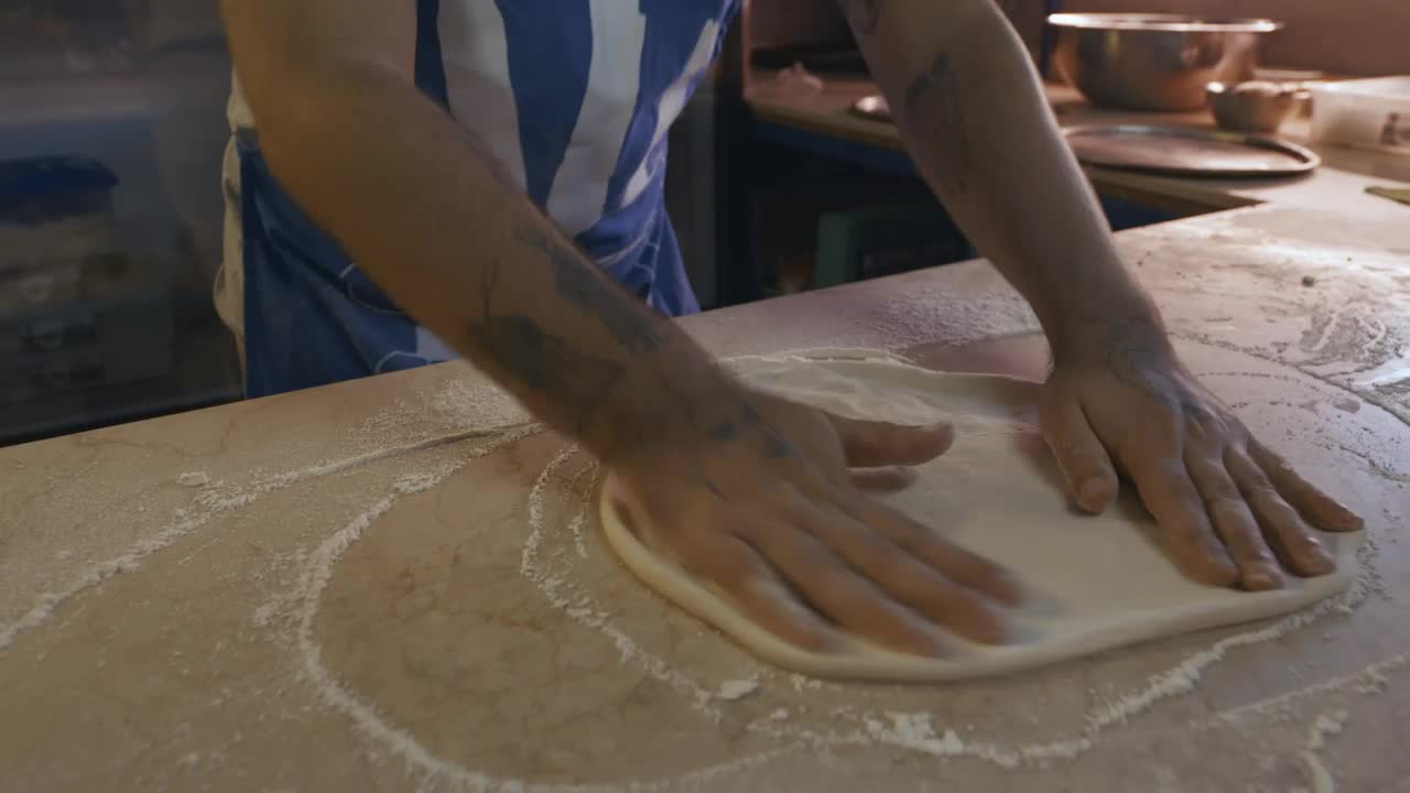 Video Stock Chef Shaping A Pizza Live Wallpaper For PC