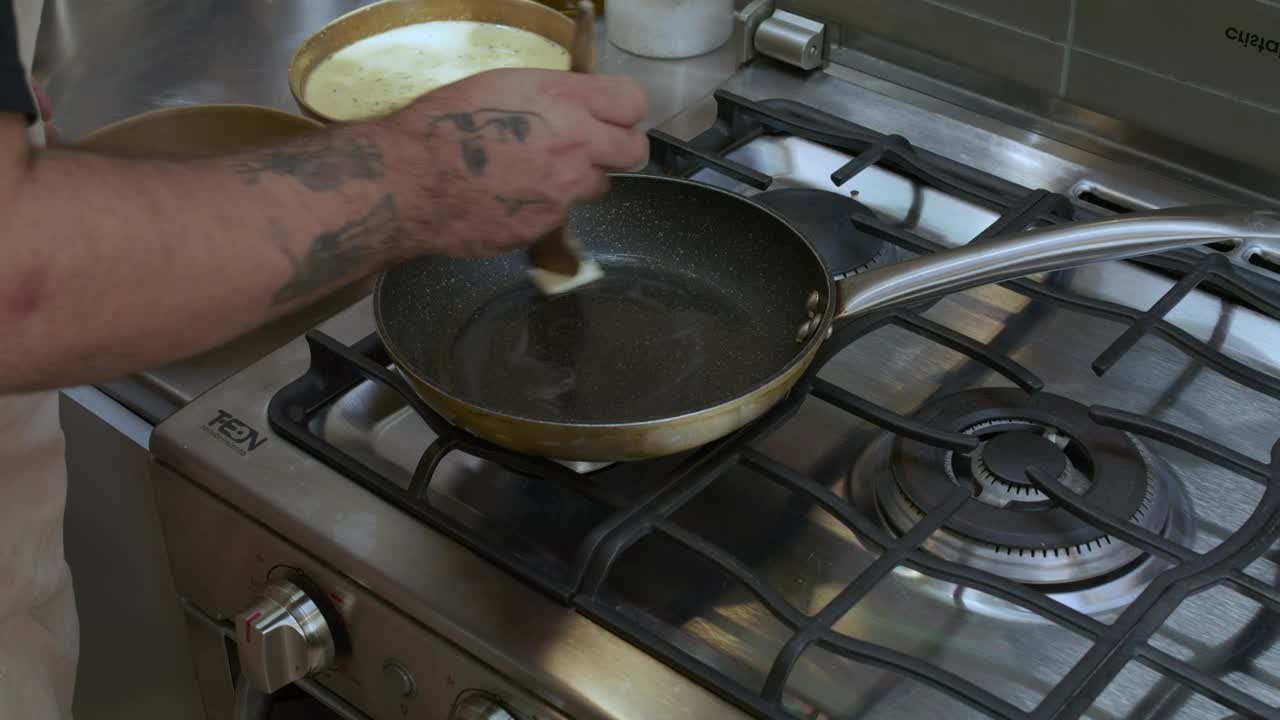 Video Stock Chef Preparing A Dessert On A Stove Live Wallpaper For PC
