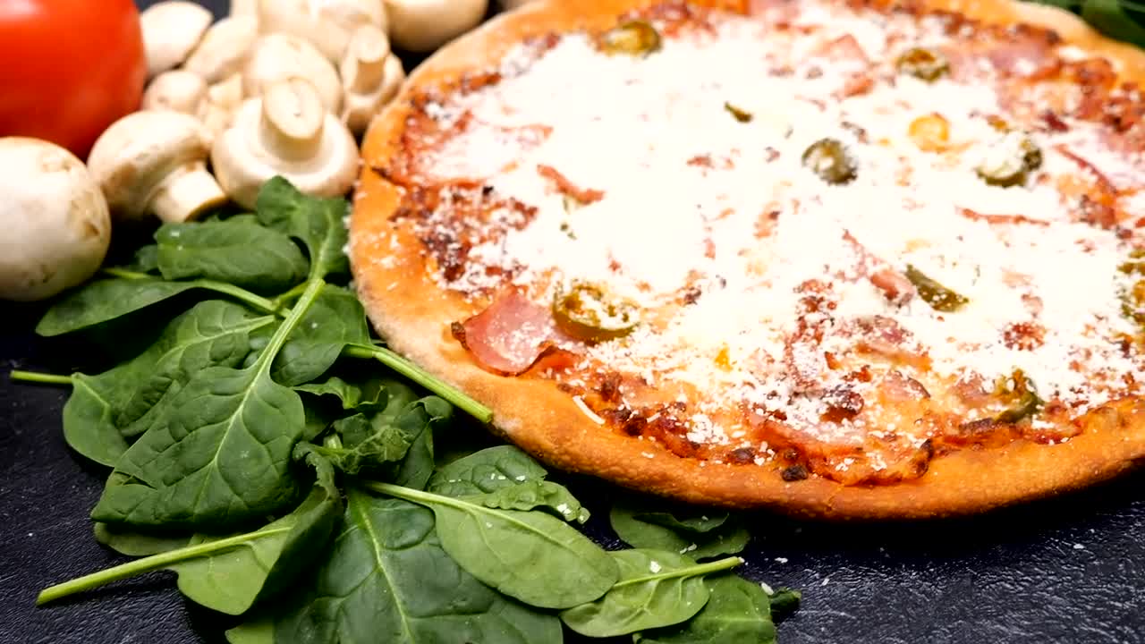 Video Stock Cheese And Ham Pizza Live Wallpaper For PC