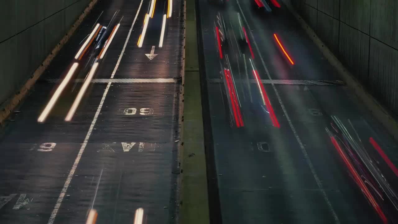 Video Stock Cars Traveling At High Speed On A Highway At Night Live Wallpaper For PC