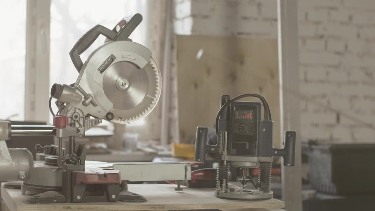 Video Stock Carpenter Measuring Wood In His Shop Live Wallpaper For PC
