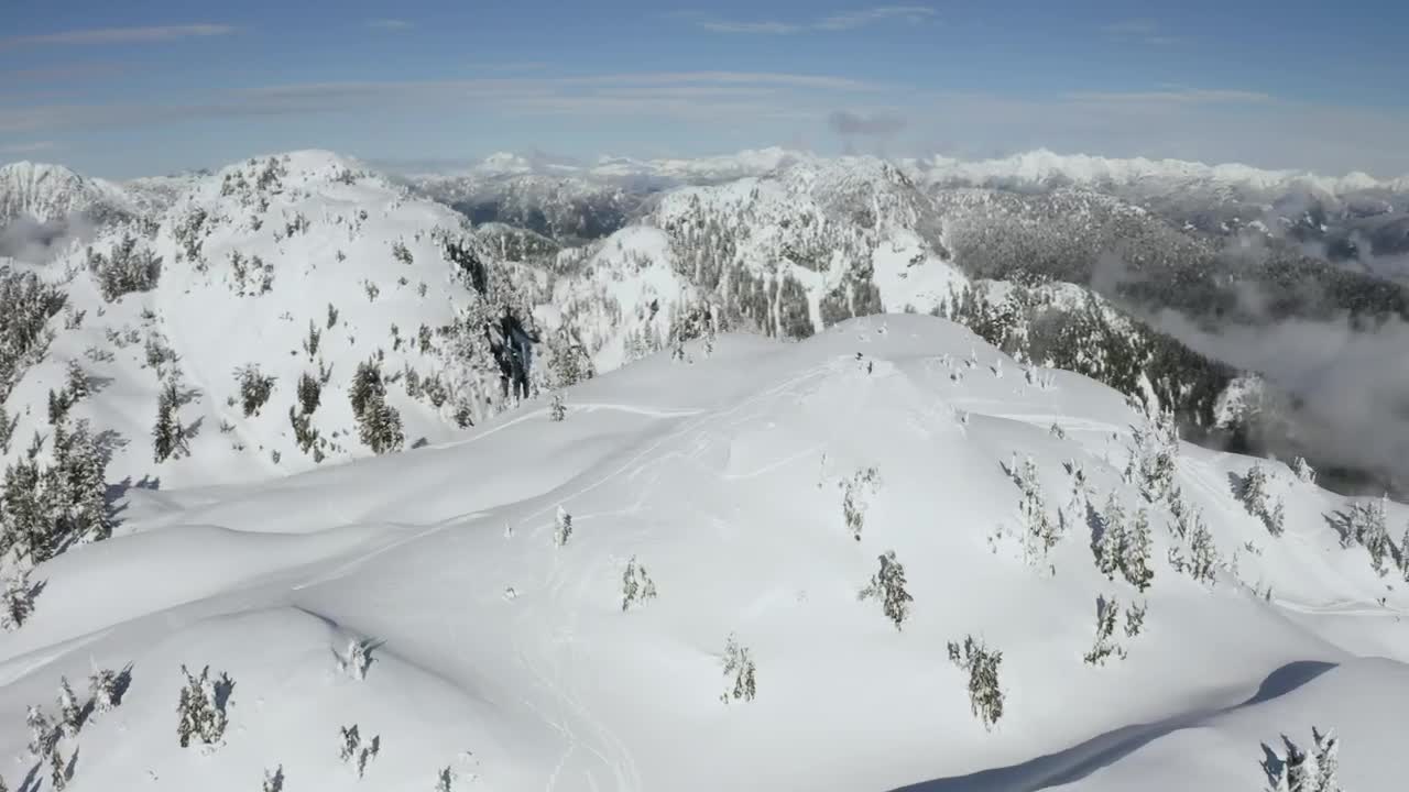 Video Stock Canada Snowy Mountain Range From Above Live Wallpaper For PC