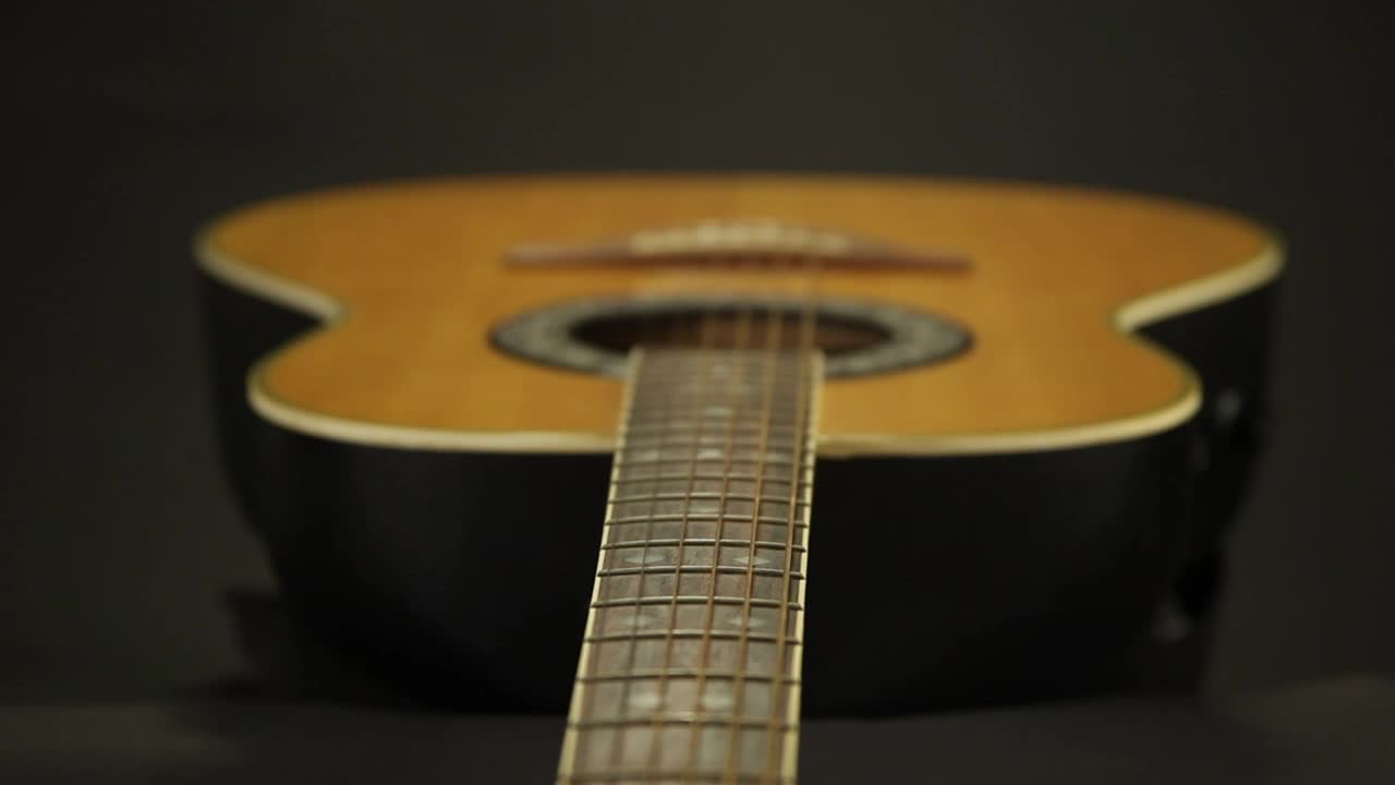 Video Stock Camera Zoom Over An Acoustic Guitar Live Wallpaper For PC