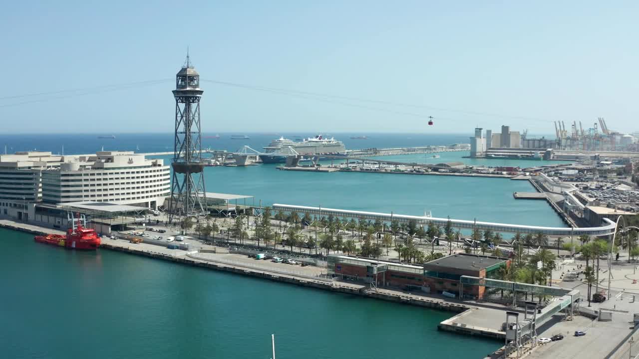 Video Stock Cable Car Above The Port Live Wallpaper For PC