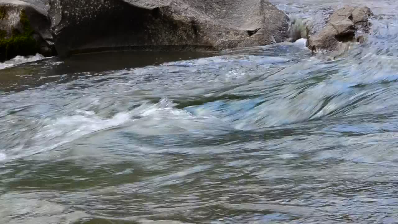 Stock Video Deep River With Hidden Rocks Live Wallpaper For PC