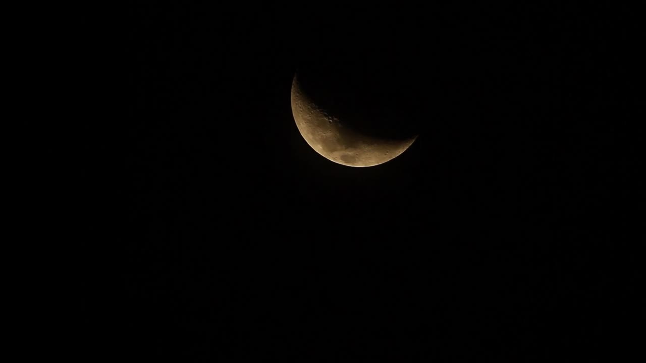 Stock Video Crescent Moon In The Night Sky Live Wallpaper For PC