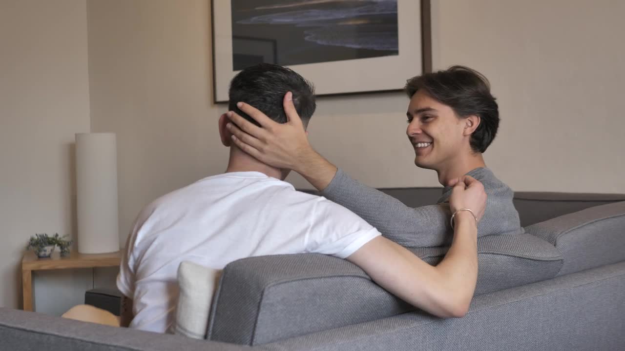 Stock Video Couple Talking In The Sofa Live Wallpaper For PC