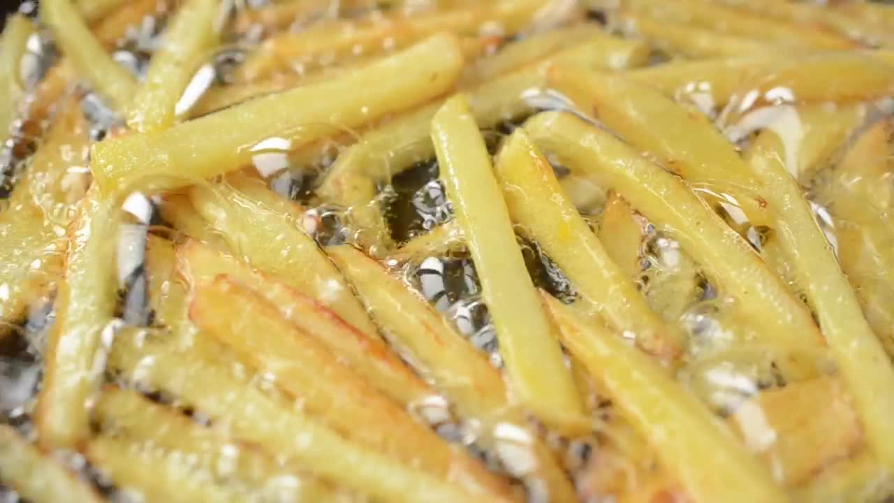 Stock Video Cooking French Fries In Oil Live Wallpaper For PC