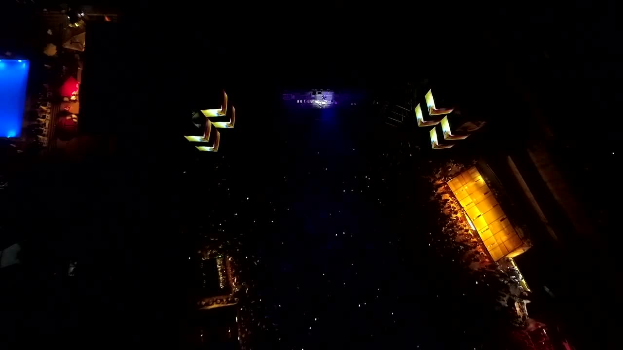 Stock Video Concert Gathering At Night Live Wallpaper For PC