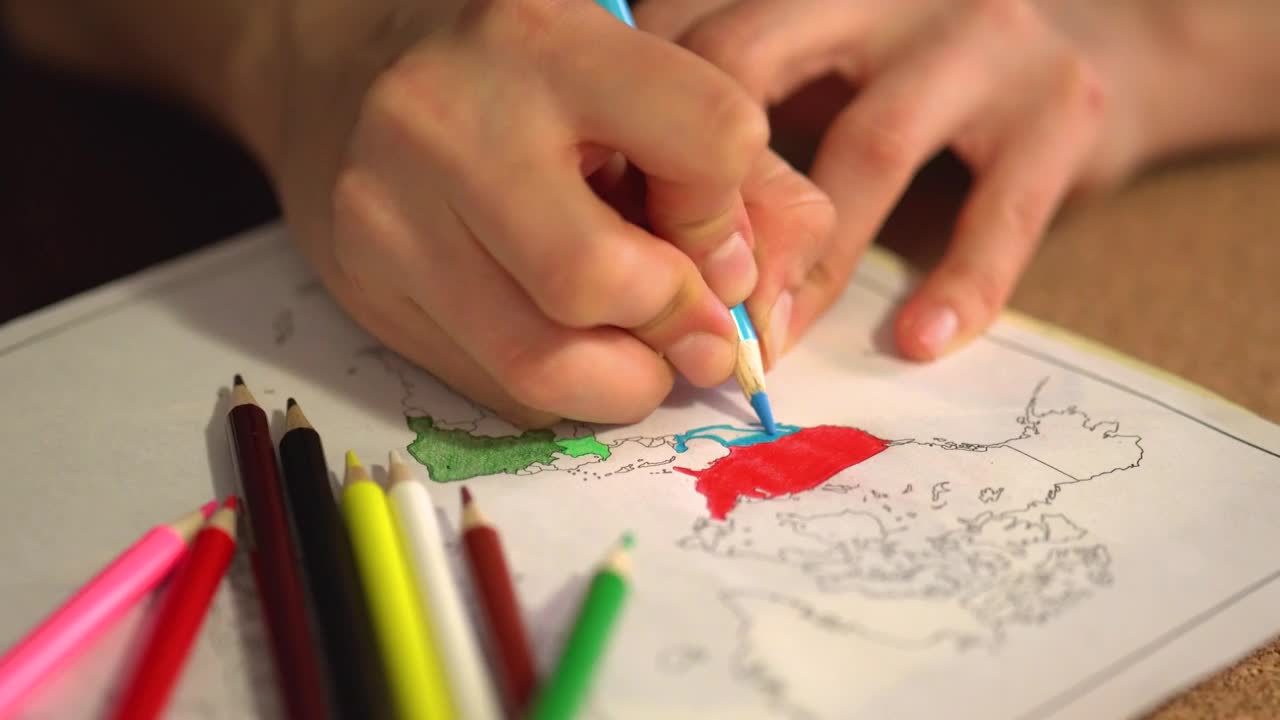 Stock Video Coloring A World Map Live Wallpaper For PC