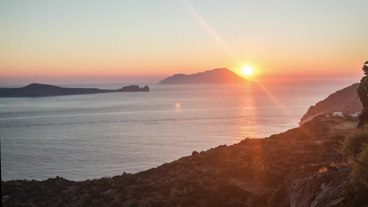 Stock Video Dusk On The Skyline Of The Sea Live Wallpaper For PC