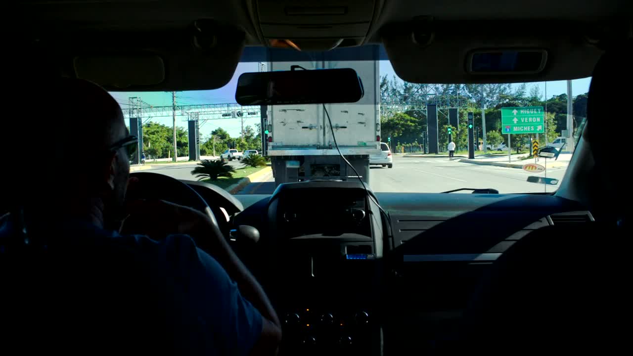 Stock Video Driving Behind A Large Truck Live Wallpaper For PC