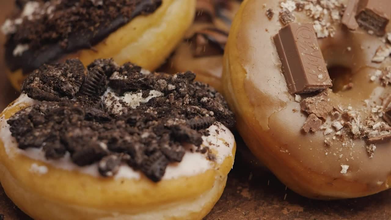 Stock Video Donuts With Chocolate And Cookies Live Wallpaper For PC