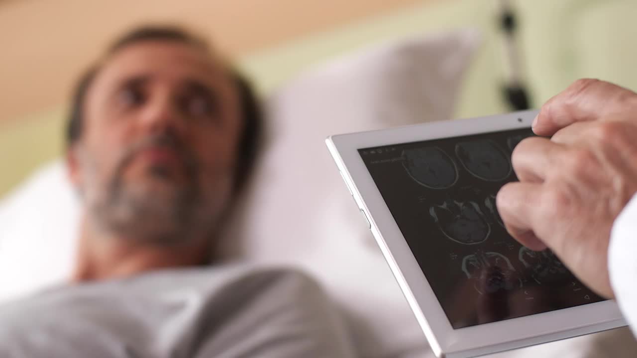 Stock Video Doctor Viewing Scan Results On A Tablet Live Wallpaper For PC