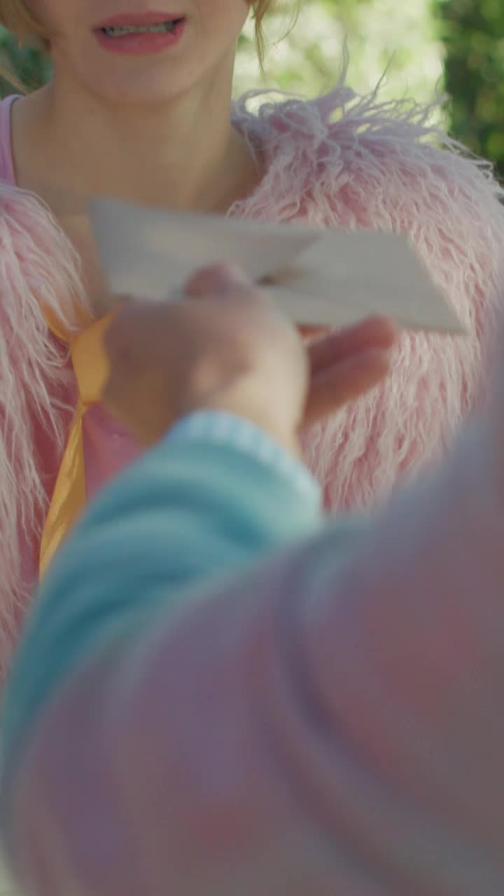 Stock Video Disinterested Girl Receiving A Valentines Letter Live Wallpaper For PC