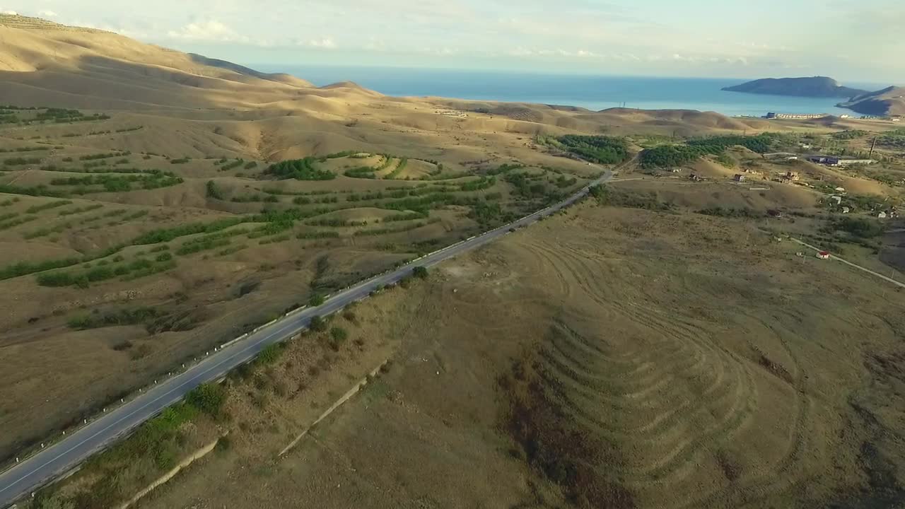 Stock Video Desert Road Leading To The Open Ocean Live Wallpaper For PC