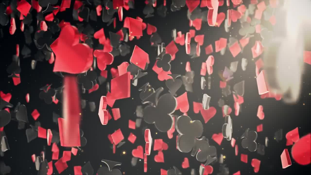 Stock Video Falling Poker Card Figures Live Wallpaper For PC