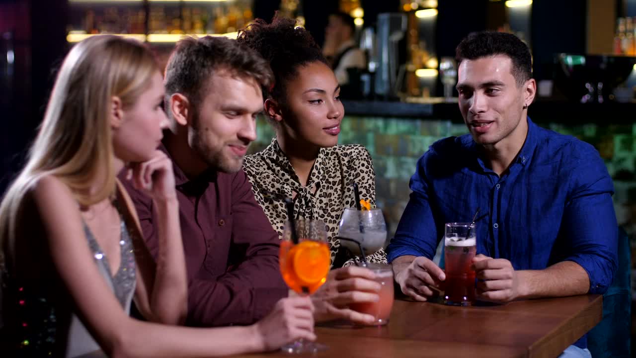 Stock Video Friends Having A Quiet Drink Live Wallpaper For PC