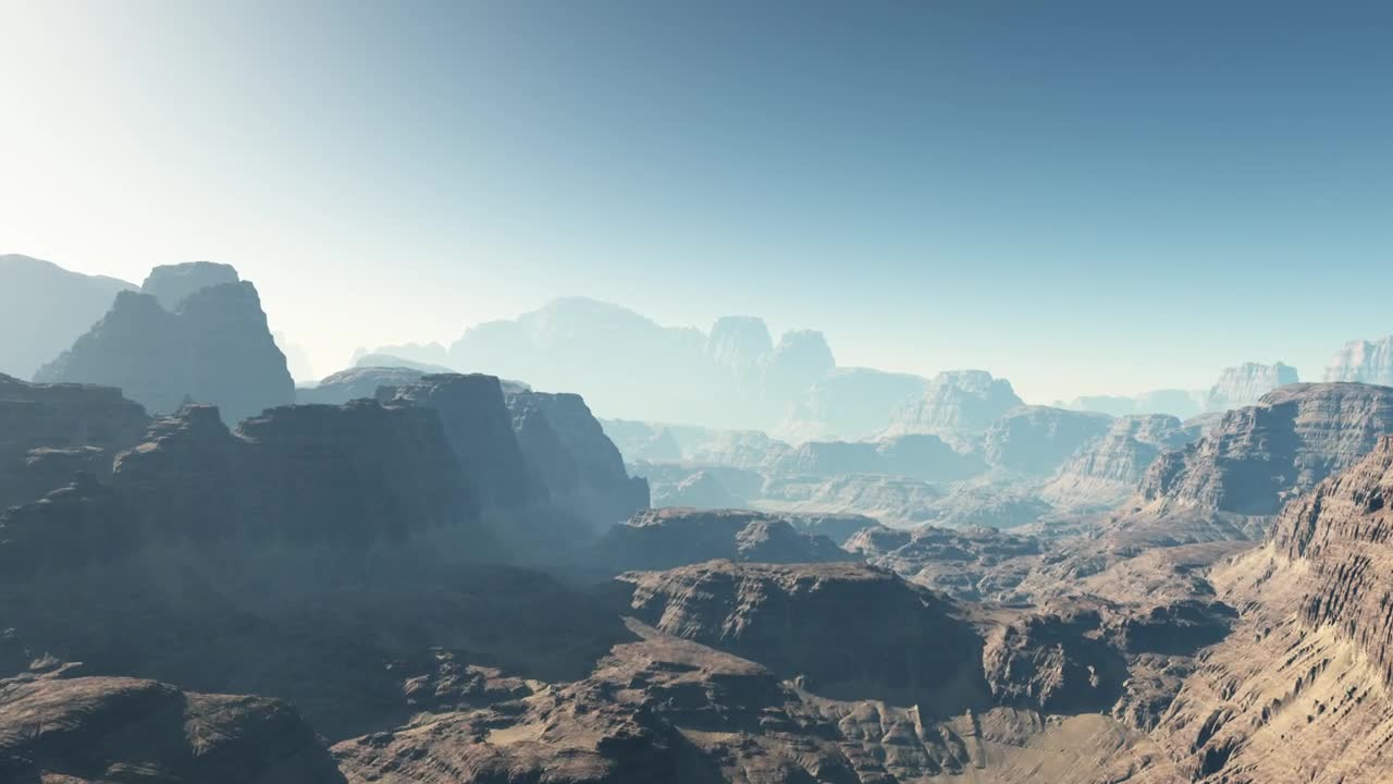 Stock Video Flying Through Rocky Mountains Of Mars Live Wallpaper For PC